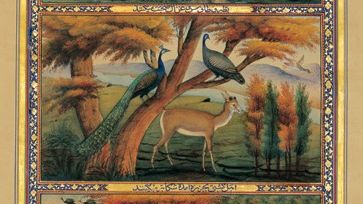 Miniature pour l'édition persane de "Les Mille et Une Nuits" (entre 1849 et 1856)