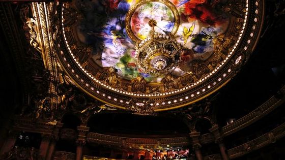 Le plafond de l'Opéra Garnier peint par Chagall, © Getty / Rindoff/Dufour