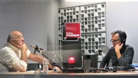 France Musique, studio 361... Bruno Monsaingeon & Philippe Venturini (g. à d.)