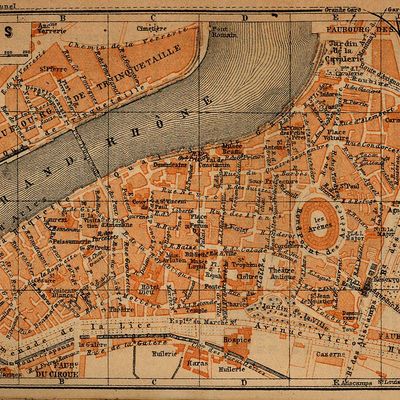 Carte d'Arles datant de 1914