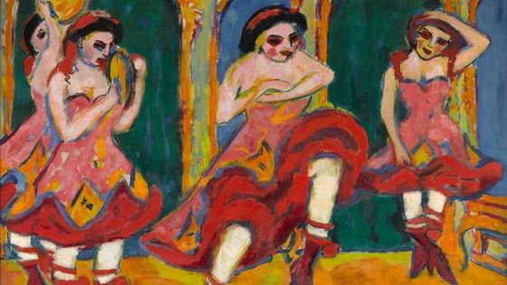 Czardas dancers, 1908-1920. Artiste: Kirchner, Ernst Ludwig (1880-1938) ©Getty - Fine Art Images/Heritage Images