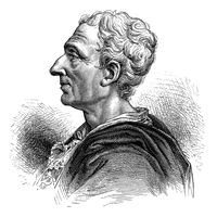 Charles-Louis de Secondat, Baron de La Brède et de Montesquieu (18 janvier 1689-10 février 1755), ou simplement de Montesquieu, était un avocat Français, homme de lettres et philosophe politique