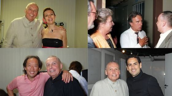 Raymond Duffaut avec Natalie Dessay, Claudio Abbado, Christa Ludwig et Paul-Emile Deiber, Myung Whun Chung et Juan Diego Florez - Avec l’aimable autorisation de Raymond Duffaut