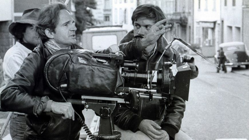François Truffaut, sur le tournage du film "L'argent de poche"