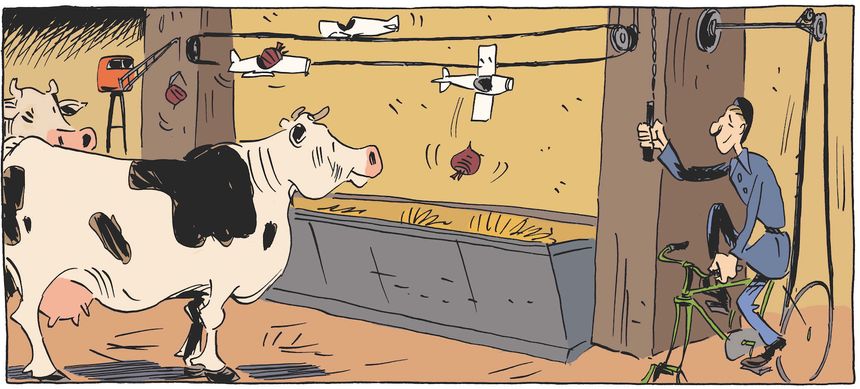 Extrait d'une planche de « Petit Pierre, la mécanique des rêves » de Florence Lebonvallet et Daniel Casanave (Casterman, 2019)