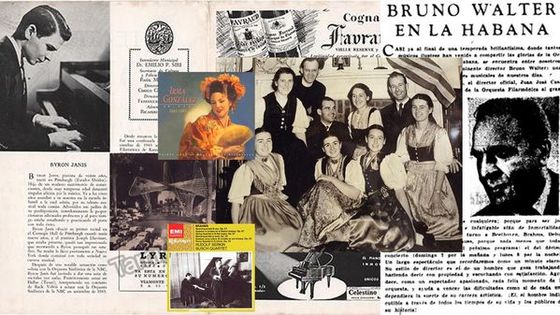 Article Byron Janis à Buenos Aires / CD : Irma Gonzalez-Rudolf Serkin & Adolf Busch / Cabaret Zombie (ex Eden Concert) / Famille Trapp (1940) / Article Bruno Walter dans le Diario de la Marina du 05/03/1948