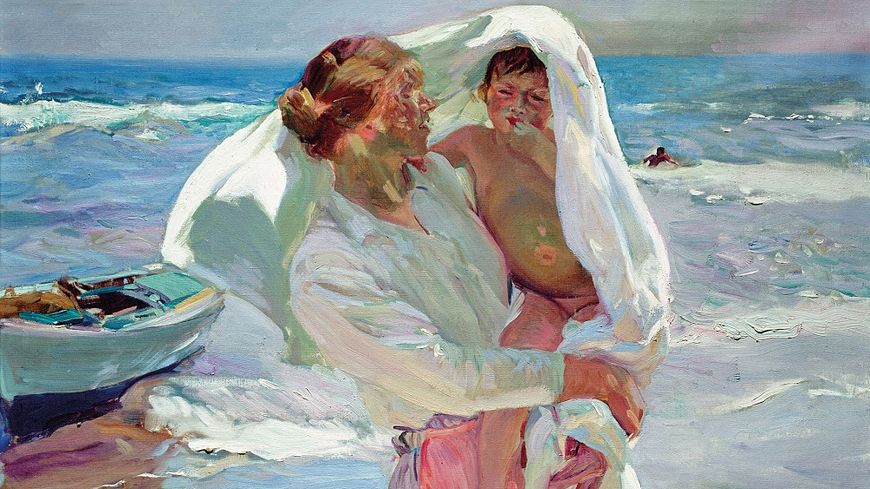 La sortie du bain 1915 de Joaquín Sorolla y Bastida