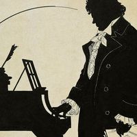 Ludwig van Beethoven, silhouette de Schlipmann (détail)
