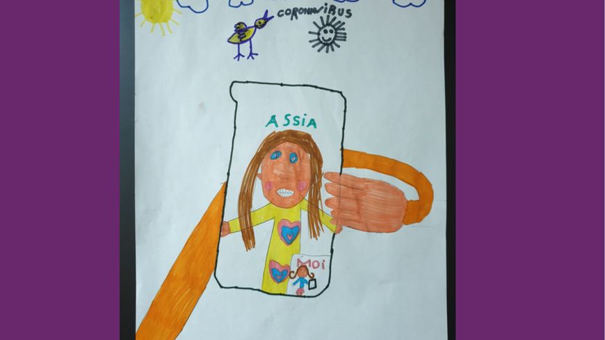 "Vive le téléphone pendant le confinement", par Emie, 6 ans et demi