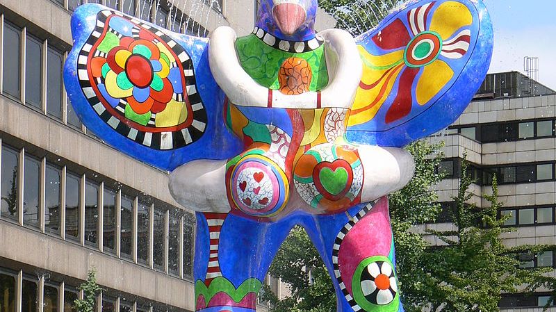 L'oeuvre Livesaver, de Niki de Saint Phalle et Jean Tinguely, 1989-1993, à Duisbourg