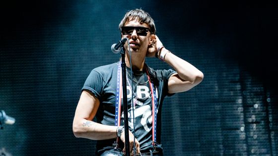 Julian Casablancas, le chanteur, compositeur, musicien créateur et membre du groupe de rock, The Strokes au Lollapalooza Music Festival 2019. ©Getty - Josh Brasted / FilmMagic