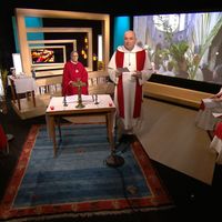 Messe diffusée le 5 avril 2020 sur France 2, en direct des studios du Jour du Seigneur