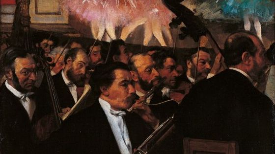 "L'Orchestre de l'Opéra" d'Edgar Degas, détail. Paris, Musée d'Orsay ©Getty - Laurent Lecat/Electa/Mondadori Portfolio