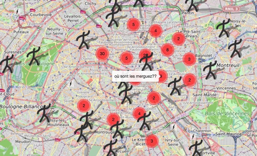 Exemple de manifestations virtuelles organisées à Paris.