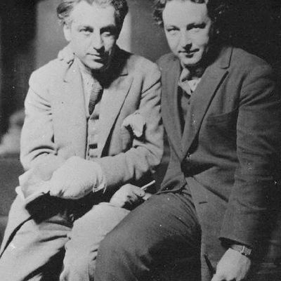 Le réalisateur Abel Gance et le musicien Arthur Honneger, en 1923
