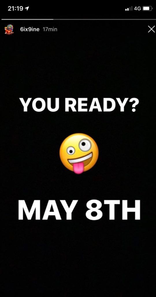 Capture d'écran Instagram 6ix9ine