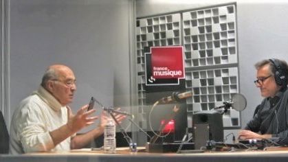 France Musique, studio 361... Bruno Monsaingeon & Philippe Venturini (g. à d.)