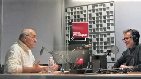 France Musique, studio 361... Bruno Monsaingeon & Philippe Venturini (g. à d.) ©Radio France - Annick Haumier / RF