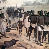 Convoi d'esclaves au XIXème siècle