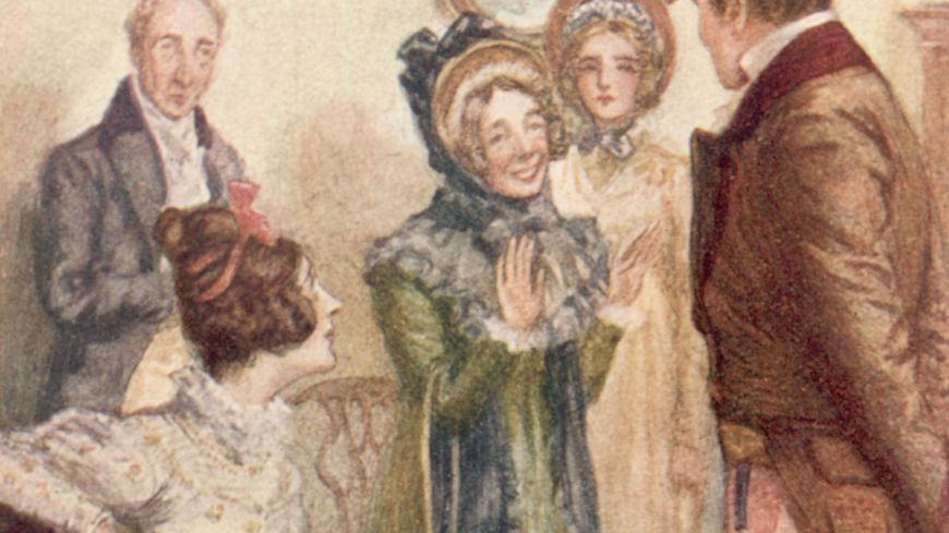 Illustration du dernier roman de Jane Austen, Persuasion (1818)