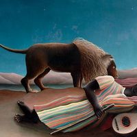 La Bohémienne endormie, peinture d'Henri Rousseau (MoMa, NY)