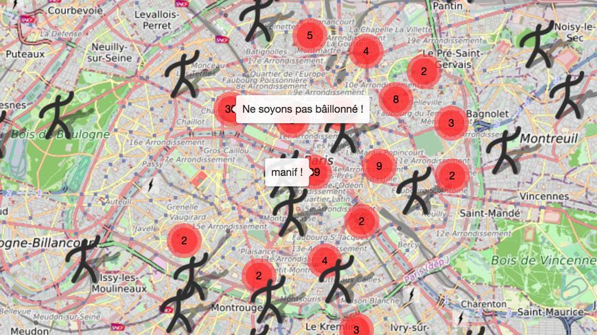Une application permet notamment, grâce à un avatar, de manifester sans bouger de son canapé.