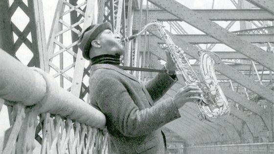 Sonny Rollins sur le Pont de Williamsburg à New York - sonnyrollins.com