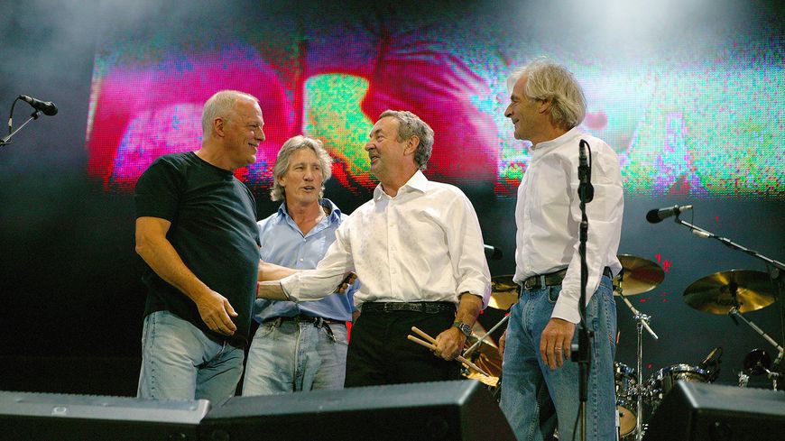 Pink Floyd à Hyde Park en 2005 / Mick Hutson/Redferns via Getty