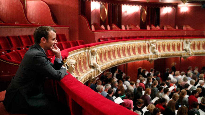 Emmanuel Macron à l'opéra de Strasbourg, le 31 octobre 2017.