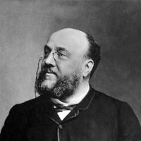 Le chef d'orchestre Charles Lamoureux photographié par Pierre Petit entre 1880 et 1890. Collection Félix Potin