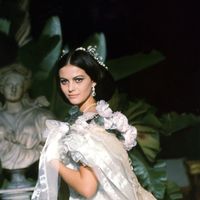 Claudia Cardinale sur le tournage du film "Le Guépard" de Luchino Visconti