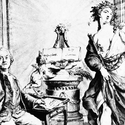 Gluck écrivant Iphigénie en Tauride (détail)
