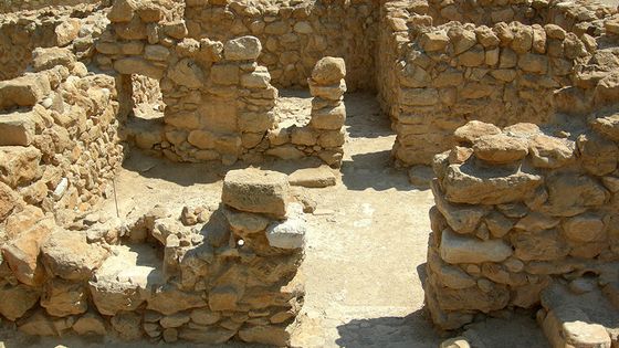 Site archéologique de Qumrân. Quart sud-ouest du bâtiment principal. - Mark A. Wilson
