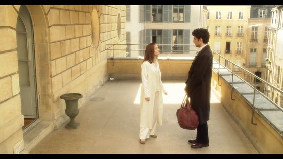 "Les fausses confidences" par Luc Bondy - Isabelle Huppert et Louis Garrel - Capture d'écran Arte.tv
