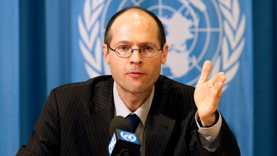 Olivier de Schutter, professeur de droit international à l’Université Catholique de Louvain, et rapporteur spécial des Nations unies pour l’extrême pauvreté et les droits de l’homme. ©Maxppp - EPA
