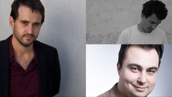 Les compositeurs Tomas Bordalejo, Jérôme Combier et Matthieu Stefanelli