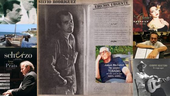 Le général Ochoa à son procès/embarcation prête au départ sur une côte cubaine/Revue Scherzo (Espagne) consacrée à Jorge Luis Prats / Silvio Rodriguez / CD Gloria Estefan/Leo Brouwer/ CD Compay Segundo