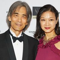 La pianiste Mari Kodama avec le chef d'orchestre Kent Nagano