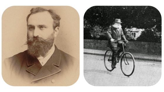 Ernest Chausson sur son vélo - Fine Art Images/Heritage Images