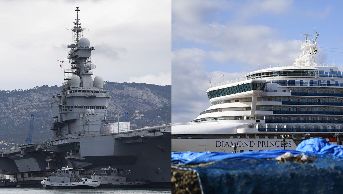 Porteavions CharlesdeGaulle, croisières comment le Covid19