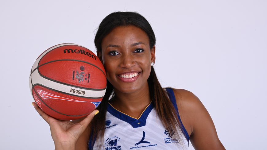 Diandra Tchatchouang sous le maillot de Lattes-Montpellier (crédit Hervé Bellenger)
