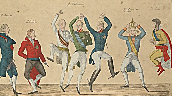 Caricature du Congrès de Vienne, 1814-1815. Estampe de Forceval - Wikipedia