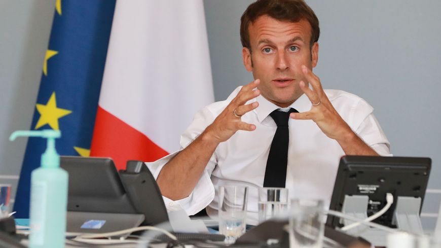 Mercredi 6 mai. Emmanuel Macron lors de l'annonce des premières mesures pour le monde de la culture
