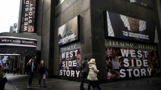 Le Broadway Theatre, le 7 février 2020 à New York ©AFP - Johannes EISELE