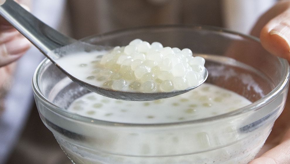 Recette de perles du Japon aux fraises