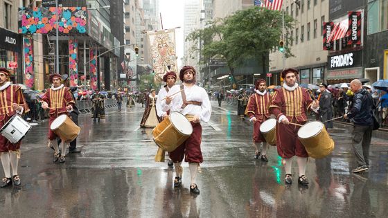 Défilé lors du Jour de Christophe Colomb en 2017 à New York - Lev Radin/Pacific Press/LightRocket via Getty Images