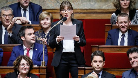 Aurore Bergé durant une séance de questions au gouvernement - Musique Matin du 25/05/2020 ©Maxppp - Thomas Padilla