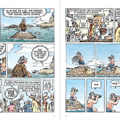 Le tome 15 des aventures de Jack Palmer de René Pétillon, "Palmer en Bretagne" . Avec l'aimable autorisation des éditions (Dargaud)