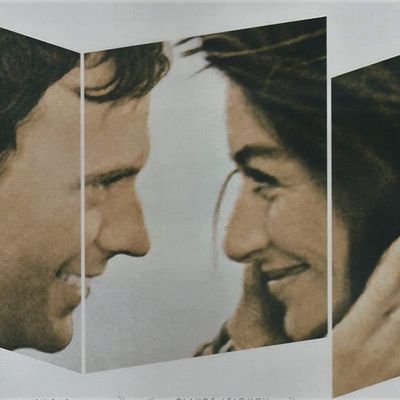 Affiche du film "Un Homme et Une Femme" de Claude Lelouchn - Palme d'or du Festival de Cannes 1966