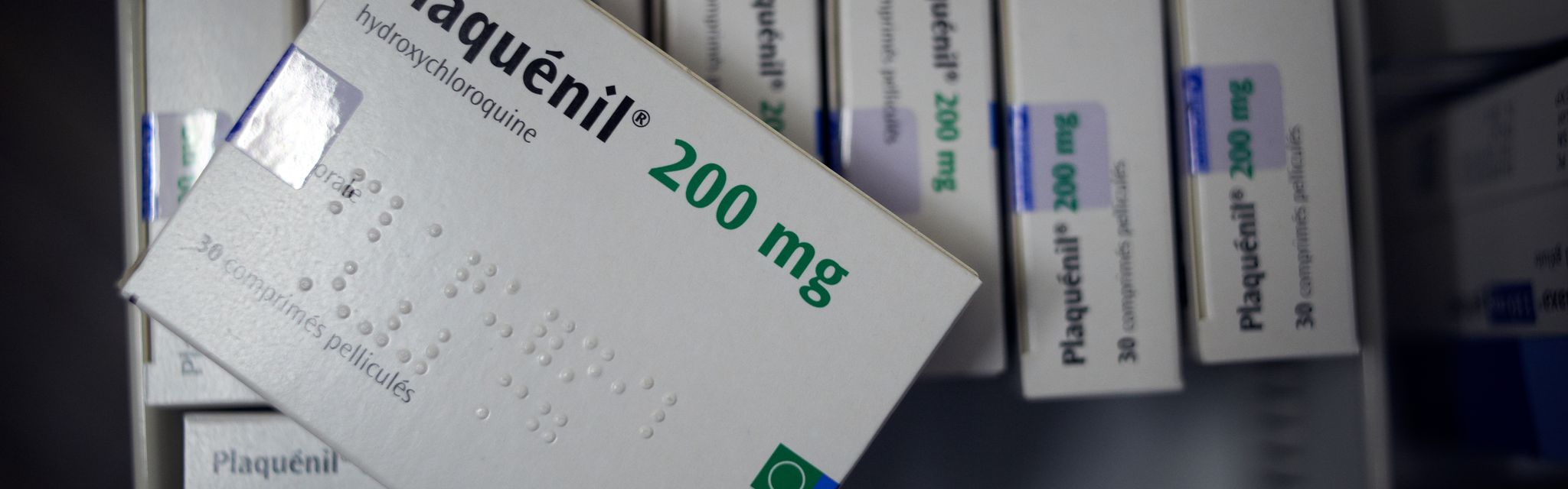 Le laboratoire Sanofi commercialise l'hydroxychloroquine sous le nom de Plaquénil dans le traitement de la malaria. Photo prise à Toulouse le 8 avril 2020.